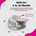 thumbnail image 3 of Bumbo Toddler Multi Seat 3-in-1 Booster High Chair and Tray, Breige/White Sand, 2 Pack, 3 of 8