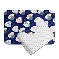 thumbnail image 6 of Xecao Mom And Baby Owls 2-Piece Vintage Seamless Anti-Skid Mat Set, featuring a stylish pattern for a safe and elegant toilet rug experience, 6 of 6