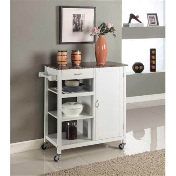 Inroom Furniture Design Y05-WH Kitchen Cart