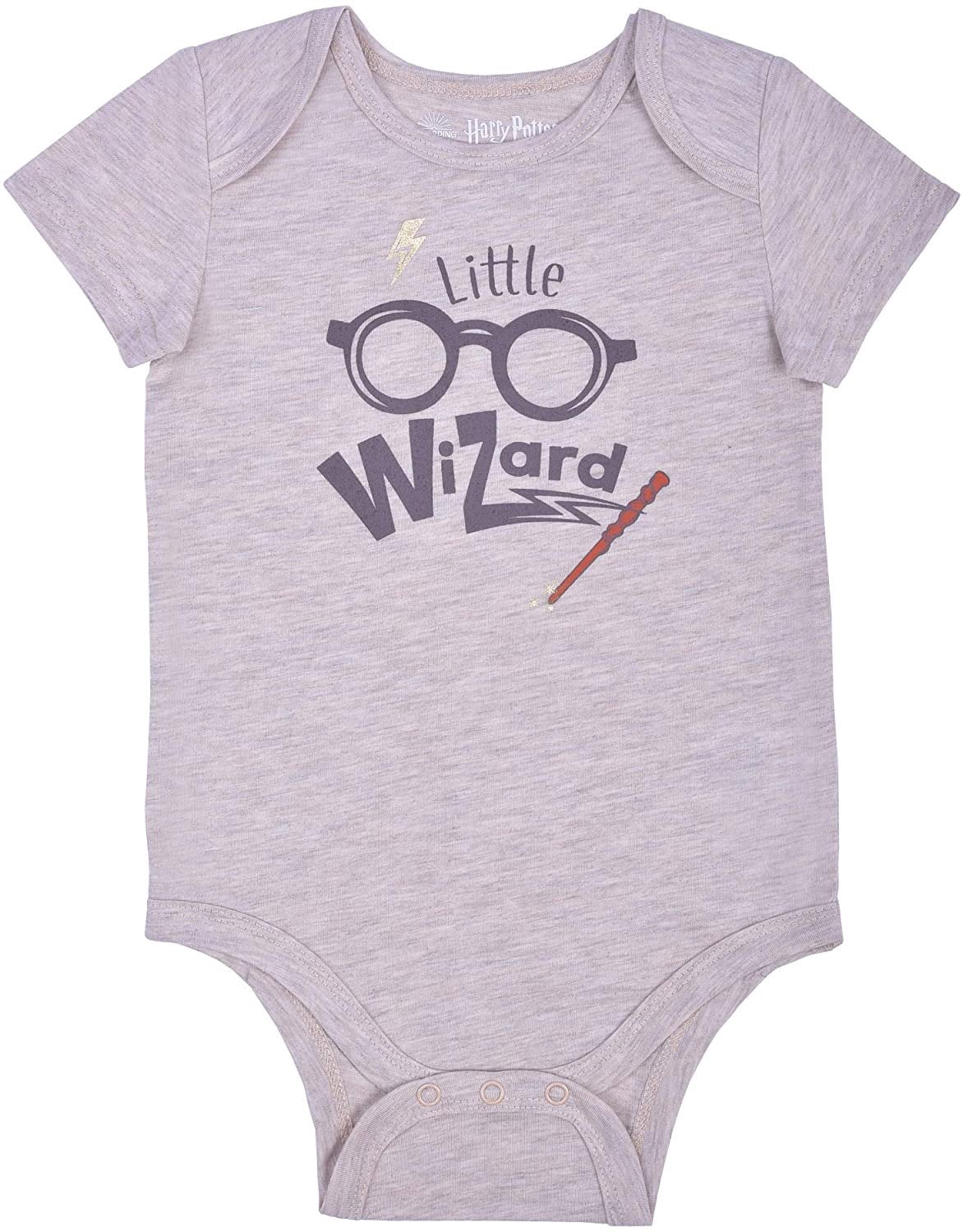 Harry Potter Boys 5 Pack Mix of Character and Roleplay Onesies, Newborn