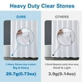 thumbnail image 3 of Amazer White Shower Liner Cloth Waterproof, Soft White Shower Curtain Liner Fabric with Weighted Stones, Washable Shower Curtain and Liner 2-in-1, 120G Heavy Duty, 12 Grommet Holes, 72 x 72 Inches, 3 of 8