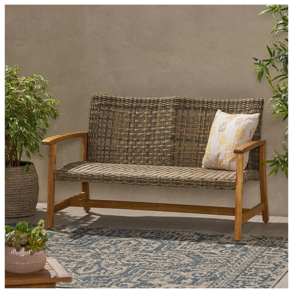HAMPTON WOOD   WICKER LOVESEAT
