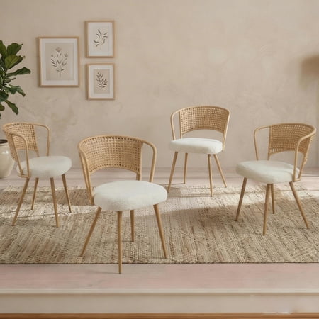 miekor wicker dining chairs - product