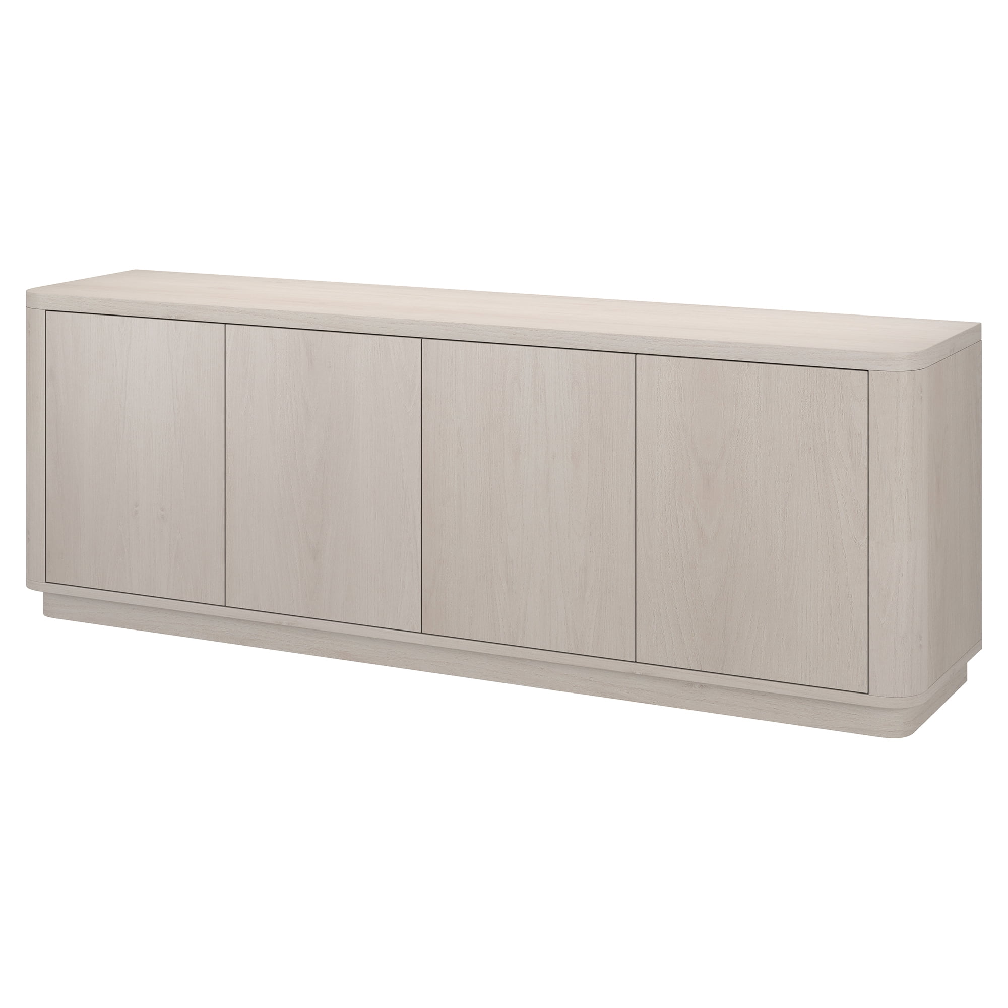 Evelyn&Zoe Plympton Transitional TV Stand For TVs up to 75", Alder White