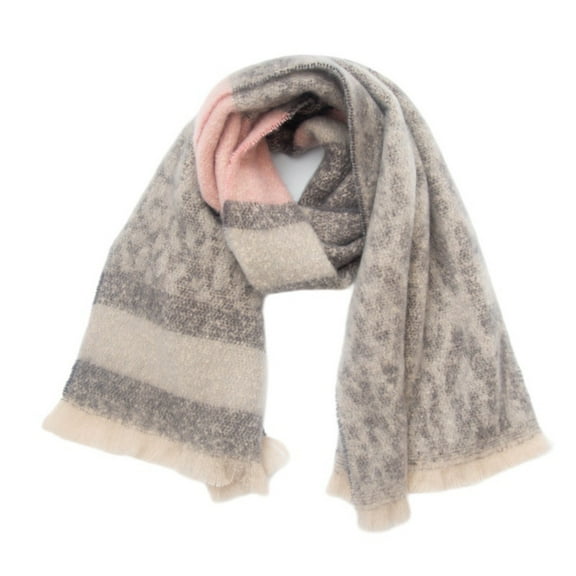 Fnooota Winter Scarves for Women, Fashion Snow Warm Soft Womens Scarf Gray Size Free Size
