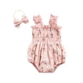 thumbnail image 5 of Sleeveless Elastic Bust Romper with Bow Headband., 5 of 7