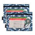 thumbnail image 3 of Snow Flowers 2 Pack Pencil Pouches Zipper Pencil Case 3 Ring Pencil Pouch Cosmetic Bag, 3 of 6