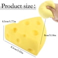 thumbnail image 3 of Stress Relief Squishy Toy Cheese Shaped Soft Toys Toys That Slowly Expand to Stress Soft Sensory Toys Suitable for All Ages Portable Toys for Home and Travel to Alleviate Anxiety Relief, Slow Rising,, 3 of 9