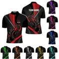 thumbnail image 2 of Personalized Bowling Jersey 3D, Bowling Shirts for Team, Bowling Shirt Unisex for Men Women, Bowling Polo Shirts (Green, 4XL), 2 of 10