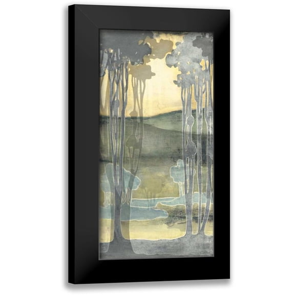 Goldberger, Jennifer 9x14 Black Modern Framed Museum Art Print Titled - Small Nouveau Landscape I