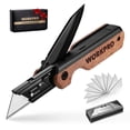 thumbnail image 1 of Cuchillo plegable/navaja multiusos WORKPRO 2 en 1 con 10 cuchillas, 1 of 8