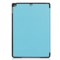 thumbnail image 5 of Allytech iPad 10.2 2020 2019 Cover, iPad 10.2 Case 8th 7th Gen, Ultra Slim Fit Lightweight Smart Shell Folding Stand Auto Sleep Wake Shockproof Hard Back Cover for Apple iPad 10.2 Inch, Skyblue, 5 of 7