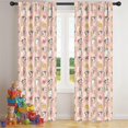 thumbnail image 5 of Blackout Kids Curtains,Beige Cow Checker Pattern Childrens Insulated Curtains Set Of 2,Bedroom Essentials,Toddler Room Decor 42x84in(106x213cm), 5 of 5