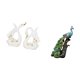 thumbnail image 5 of Estatuas de cisnes,Estatua de cisne de cerámica Escultura de mesa de cisne Elegante,Figura de escritorio,Estante de estatua de pavo real para escritorio,decoración del hogar,Figura decorativa, 5 of 8