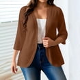 thumbnail image 2 of Posijego Womens Plus Size Cardigans 3/4 Sleeve Open Front Lightweight Causal Soft Cardigan Summer Loose Cover ups Jackets, 2 of 7