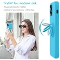 thumbnail image 2 of Compatible with iPhone 12 Pro Max Phone Case 6.7 inch with Ring Kickstand | Super Soft Microfiber Lining | Anti-Scratch Full-Body Shockproof Protective Case for iPhone 12 Pro Max - Sea Blue, 2 of 5