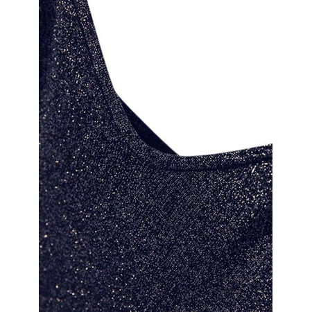 - Ropalia Women Silk Knit Tank Sleeveless Vest Chain Link Tops T-Shirt