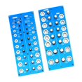 thumbnail image 3 of koolsoo 2 Pieces Thread Checker Plumbers Car Portable Sizing Tool Thread Pitch Gauge Blue, 3 of 9