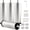 Silvery, variant on Adjustable 8 Inch Silver Metal Furniture Legs with M8 Screw Cylinder for Bed Support, Bathroom Cabinet, Couch, and End Table Feet Replacement