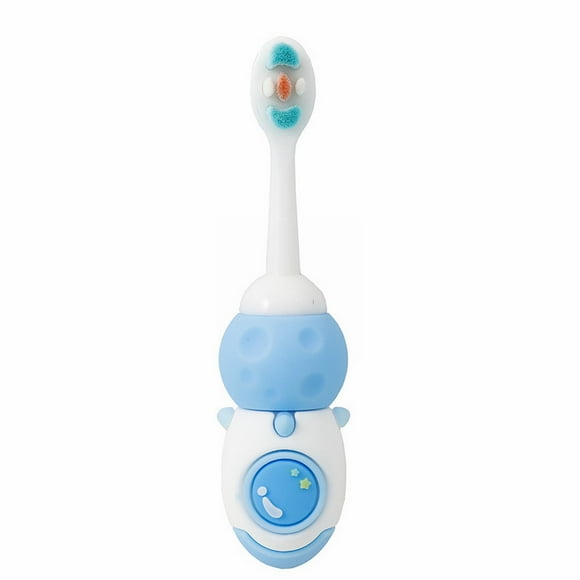 Cepillo de dientes de silicona para niños con forma de calabaza, cerdas suaves, diseño de dibujos animados Space Dream, para niños de 1 a 14 años, limpieza profunda sin caries
