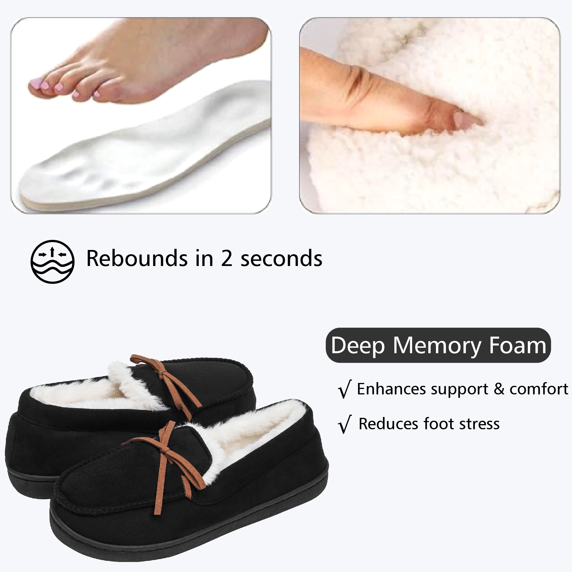 Northblanc Women's Microsuede Moccasin Slippers photo 2