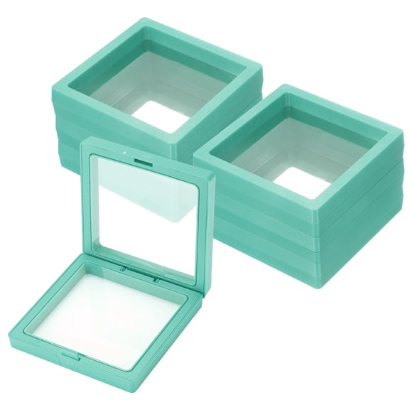 Uxcell 20 Pcs Caja de Almacenamiento para Uñas Postizas, Caja de Exhibición para Uñas, Organizador para Arte de Uñas, Regalos de Joyería, Suministros de Almacenamiento para el Hogar, Azul Brillante