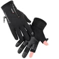 thumbnail image 5 of Opened-Finger Gloves Touchscreen Unisex Waterproof Windproof Warm Winter Gloves For Cycling Fishing Skiing, 5 of 7