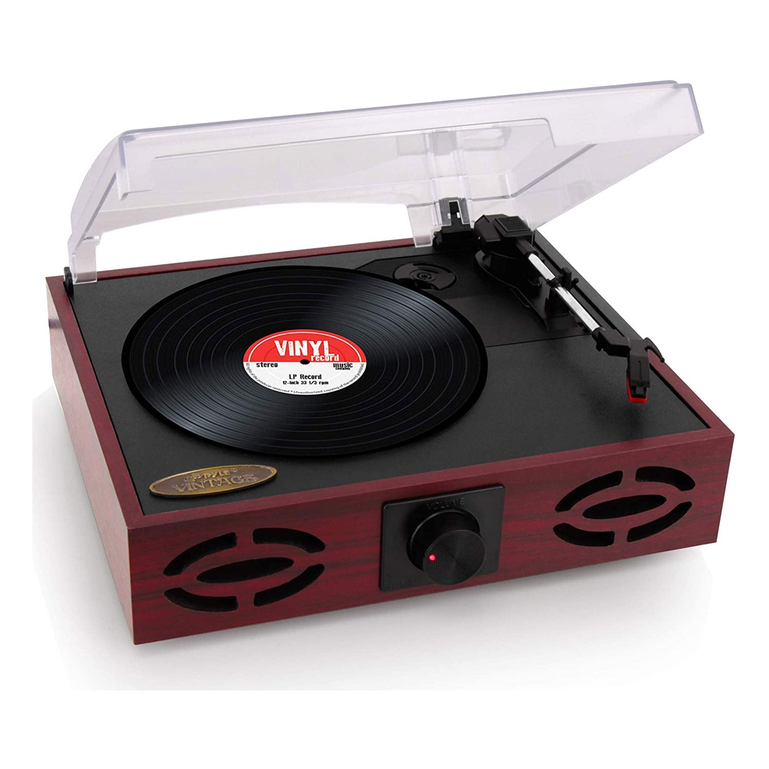 Pyle 3 Speed Vintage Classic Style Record Player with Vinyl to MP3 ...