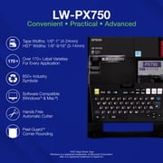 Epson LABELWORKS LW-PX750PCD Industrial Label Maker Kit - Portable Printer with Accessories, Multiple Tape Types