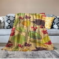 thumbnail image 2 of Nawypu Fall Maple Leaves Autumn Blanket Gifts Ultra Soft Cozy Throw Flannel Blanket, Lightweight Fuzzy Blanket Warm Plush Throw Blankets for Couch, Sofa, Bed, for Teen, 2 of 6