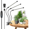 thumbnail image 1 of LED Plant Grow Light K Full Spectrum Clip Heads Plant Growing Lamp with LEDs for Indoor Plants Level Dimmable & Light Settings Auto On/Off Timing // Hrs, 1 of 9