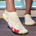 thumbnail image 4 of Dlongli Water Shoes Womens Mens Comfortable Lightweight Striped Pattern Barefoot Shoes for Beach Swim Pool Yoga Boating Water Aerobics, 4 of 4
