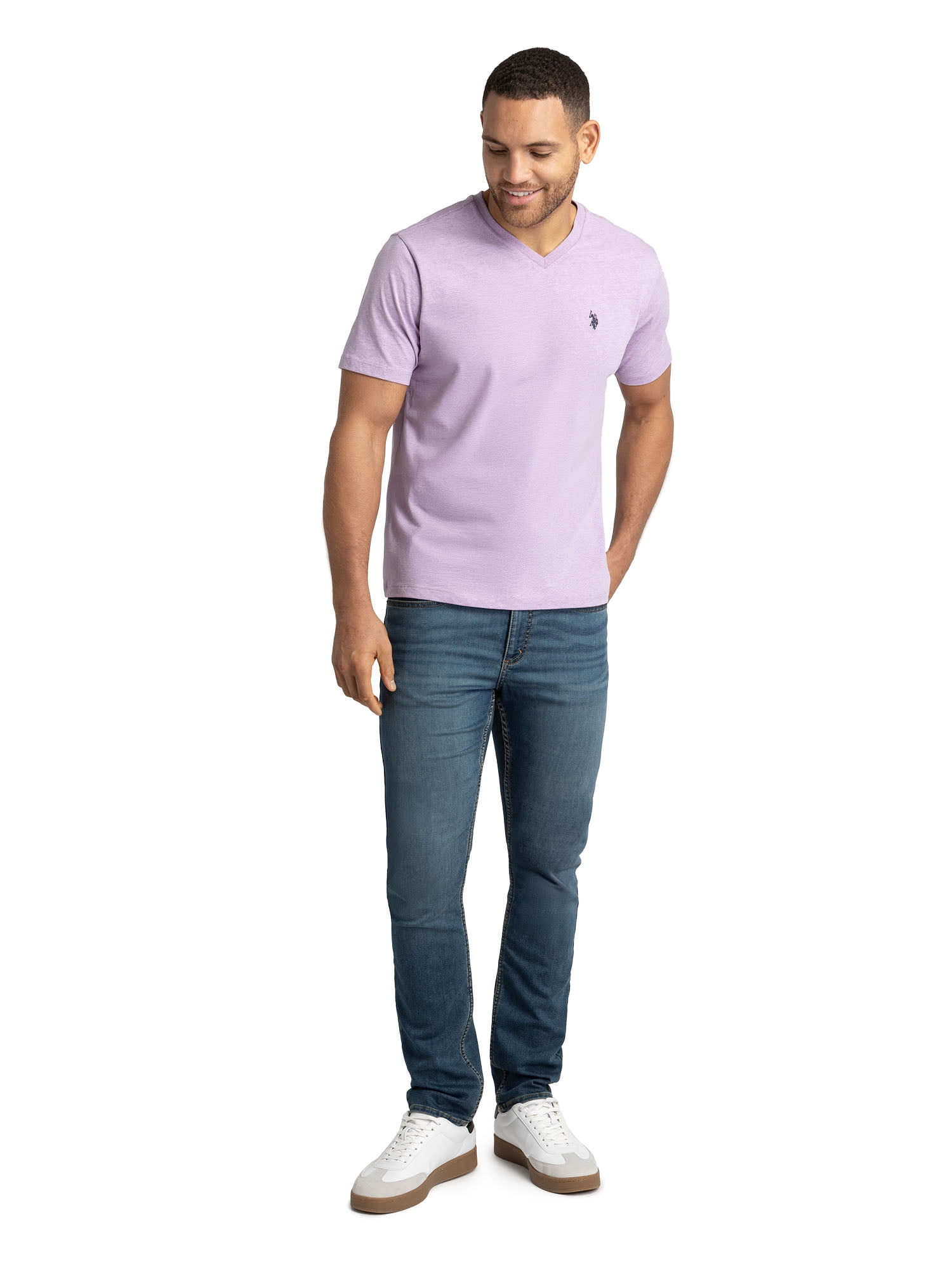 U.S. Polo Assn. Men's Basic Short Sleeve V-Neck T-Shirt
