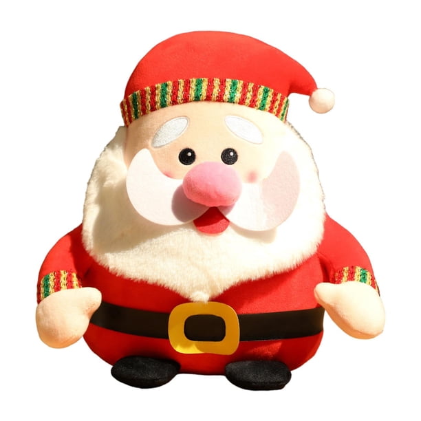 Muñeco de peluche suave, adorno navideño, encantador juguete de peluche navideño, decoración navideña estilo P
