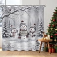 thumbnail image 4 of Tchckioa Waterproof Shower Curtain for Batnroom,Christmas Holiday Hooks Bath Curtain Decor,47x72 Inch, 4 of 6