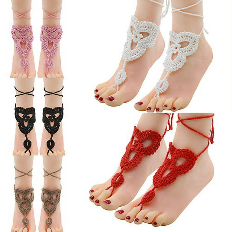 Cotton ankle bracelet deals