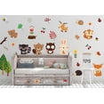 thumbnail image 4 of Kids Wild Safari Animal Wall Stickers for Nursery Decoration | Jungle Theme Peel & Stick Owl Woodland Nursery Wall Decals for Baby Playroom Decor, 4 of 4