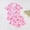 Pink A4, variant on Men's Pajama Set Bow Print Collar Cardigan Buttons Short Sleeve Shorts Silk Sleepwear