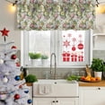 thumbnail image 5 of 2 Pack Valances for Window, Sage Green Botanical Short Curtains for Kitchen Bedroom Living Room, Spring Floral Summer Botanical Vintage Rod Pocket Small Window Treatment Valance Drapes 42 x 12 Inch, 5 of 8