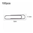 thumbnail image 2 of Jumbo Paperclip Organizer, Stainless Steel, Smooth Surface Non-Slip Grip For Convenient Storage And Multi-Functional Use, 50Mm Silver Premium Metal Paper Clips, 2 of 6