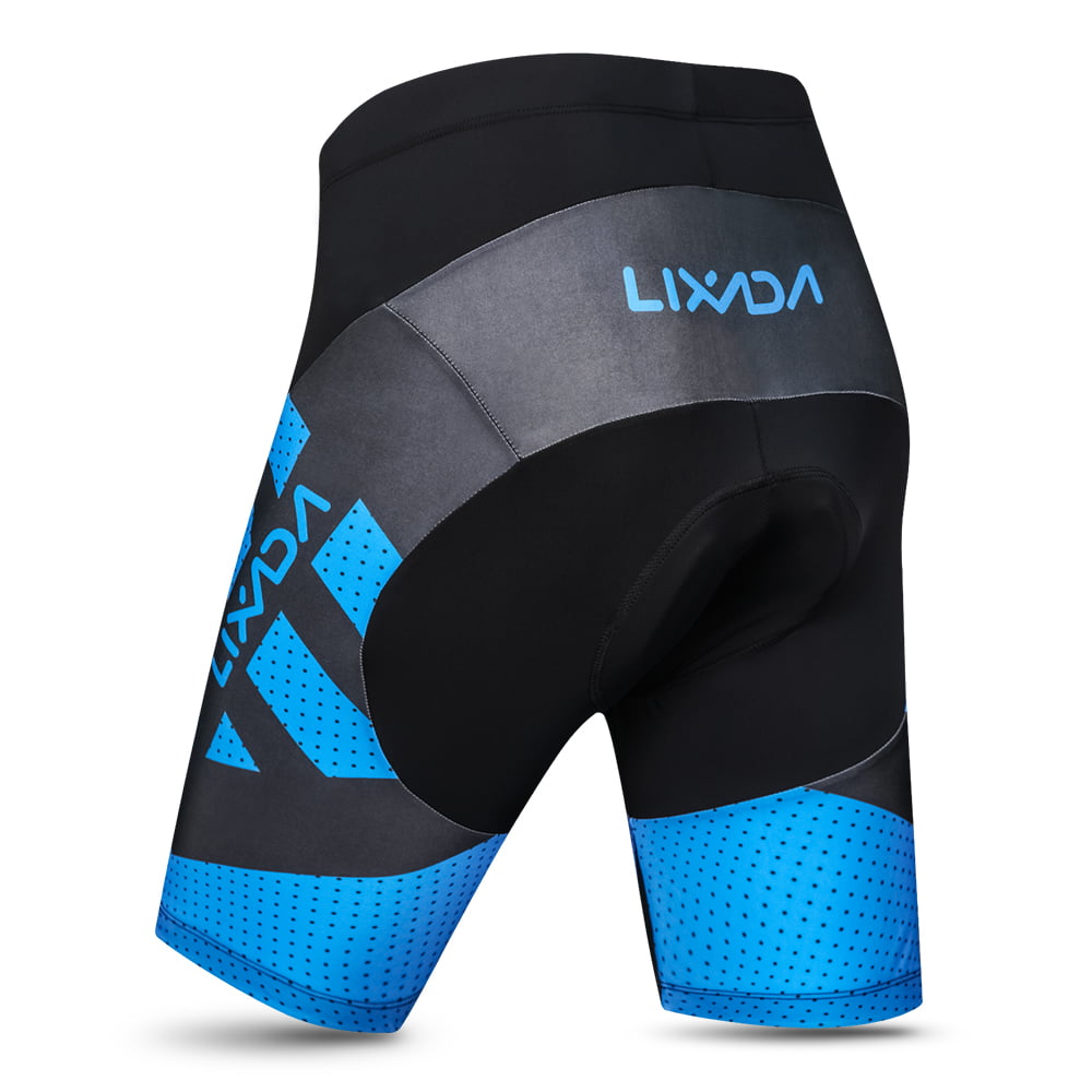 Avec poches Lixada Short de cyclisme Sports pour homme Demi pantalon de cyclisme rembourré en gel 4D 