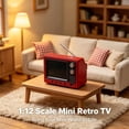 thumbnail image 2 of 2027 New Mini Cartoon TV, Rechargeable Mini Retro TV Cartoon Player with 8GB Memory, Supports Headphones & USB Playback, Support USB Upload Video,Classics for Dollhouse Miniature Scenes Gift, 2 of 8