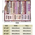 thumbnail image 3 of LHSHID Grandma Birthday Gifts from Grandchildren Blanket Flannel Soft and Comfortable Anti static Bed Sofa Blanket 50x60in, 3 of 5