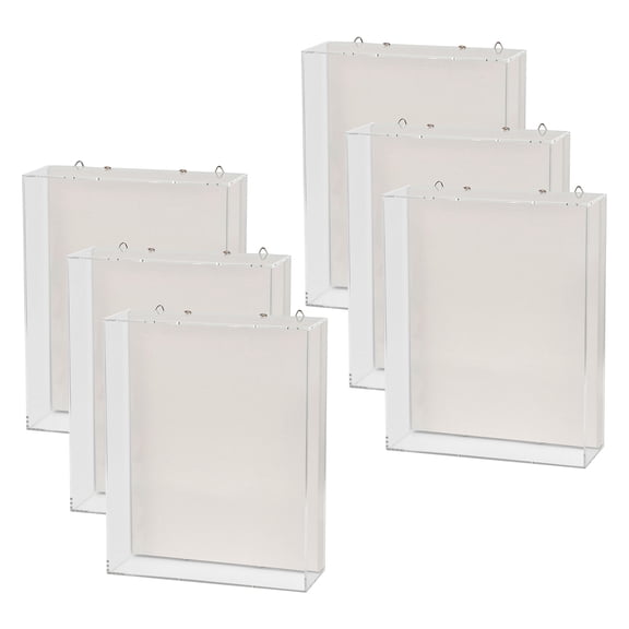 Studio Decor 16" x 20" Clear Back Loading Shadow Box - Display Frame with Canvas for 3D Art, Memorabilia & Crafts, 6 Pack