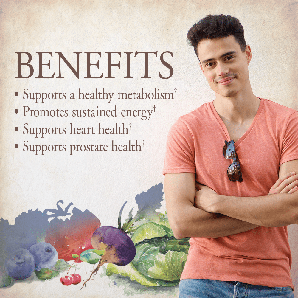 Garden of Life Organics Men's Multi, Whole Food Multivitamin, 60 Tablets