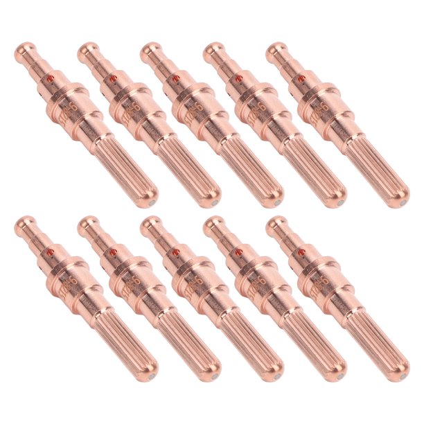Reemplazo De Electrodo De Plasma, 9-8215 Tamaño Estándar Material De Latón Resistente Y Duradero Electrodos Cortadores De Plasma Resistentes Al Calor 10 Piezas Para SL60 SL100