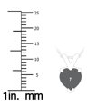 thumbnail image 3 of SZUL Women's 14K Yellow Gold 7MM Heart Garnet Pendant, 3 of 5
