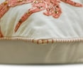 thumbnail image 2 of The HomeCentric Decorative Throw Pillow cover Coral 20"x20" (50x50 cm) Cotton Coastal, Crab, Embroidery, Sequins Pillow Case, Coastal Modern Style - Crab Claw, 2 of 4