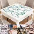 thumbnail image 6 of Floral Large Square Rubber Mat 31.5x31.5 Inches for Your Game Table Superior Anti-Slip Performance for Mahjong Tile and Card Games, 6 of 7