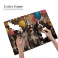 thumbnail image 2 of 500-Piece Wooden Jigsaw Puzzle for Adults & Families - Party Dogs Ballsoons Confetti , Fun & Educational Brain-Teasing Game, Artistic Home Decor, 2 of 7